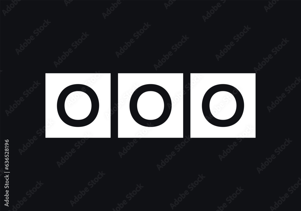 Triple letter square logo design, multi Letter box symbol vector. iconic letter logo. square letter symbol. lettering monogram Triple letter square logo design, multi Letter box symbol vector. iconic letter logo. square letter symbol. lettering monogram