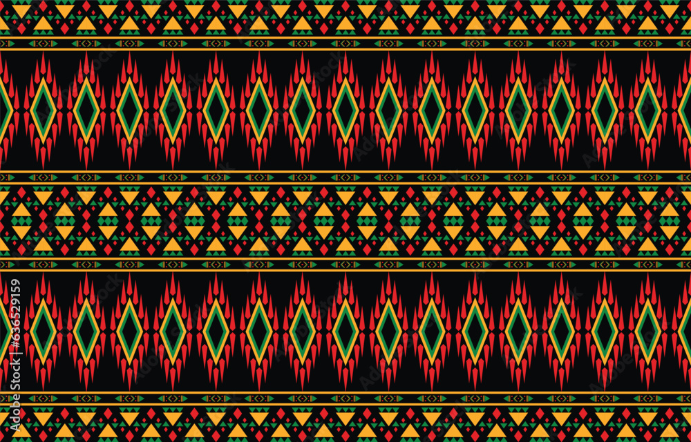 Ethnic abstract ikat art. Aztec ornament print. geometric ethnic pattern seamless color oriental. Design for background ,curtain, carpet, wallpaper, clothing, wrapping, Batik, vector illustration. Ethnic abstract ikat art. Aztec ornament print. geometric ethnic pattern seamless color oriental. Design for background ,curtain, carpet, wallpaper, clothing, wrapping, Batik, vector illustration.