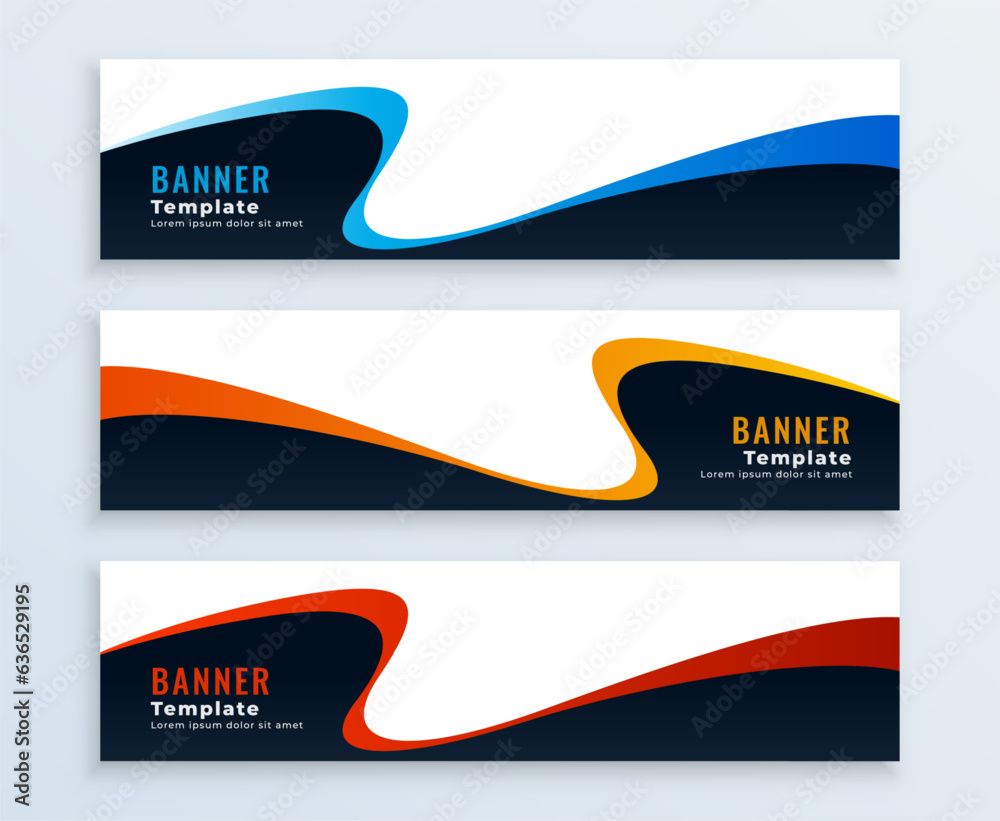 collection of abstract web header layout for modern promotion collection of abstract web header layout for modern promotion