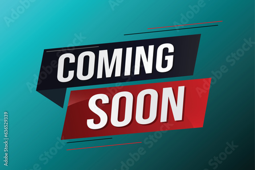 coming soon word concept vector illustration with lines 3d style for social media landing page, template, ui, web, mobile app, poster, banner, flyer, background, gift card, coupon, label, wallpaper