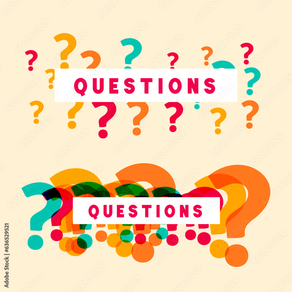 Vetor De Eye Catching Q And A Concept Template For Guidance And Support