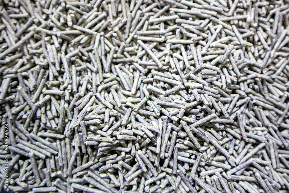 cat litter with lavender fragrance particles. Can be used as packaging