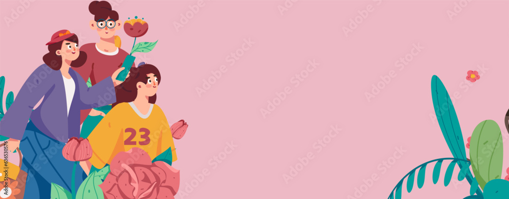 3.12 International Women's Day professional women flat character vector concept operation hand drawn illustration
3.12 International Women's Day professional women flat character vector concept operation hand drawn illustration