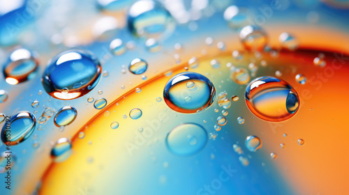 Oil with Water Colorful Abstract Background