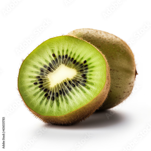 ai generated illustration kiwi fruit isolated on white background.