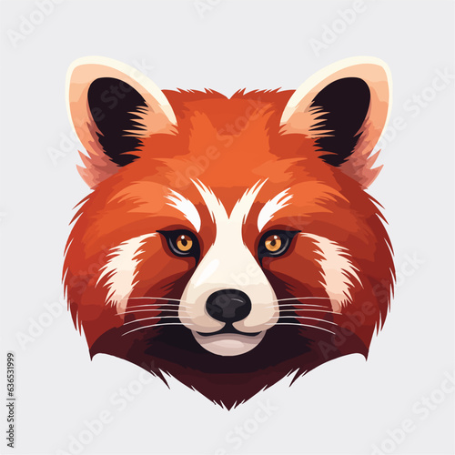 Fototapeta Naklejka Na Ścianę i Meble -  Logo vector illustration of an Red Panda