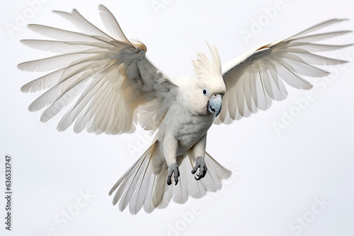 Cockatoo parrot on a white background. © YULIYA