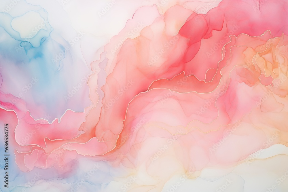 Watercolor Design Background Poured Resin Texture Colourful