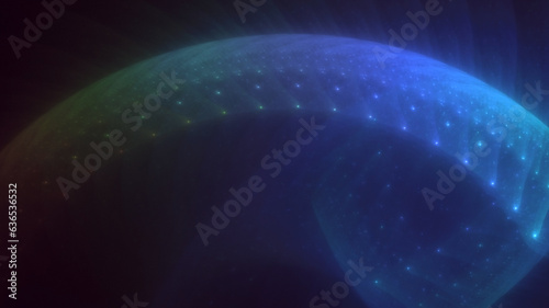 3D rendering abstract multicolor supernova fractal light background