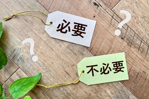Cuadro en lienzo 必要なものと不必要なものを整理・断捨離