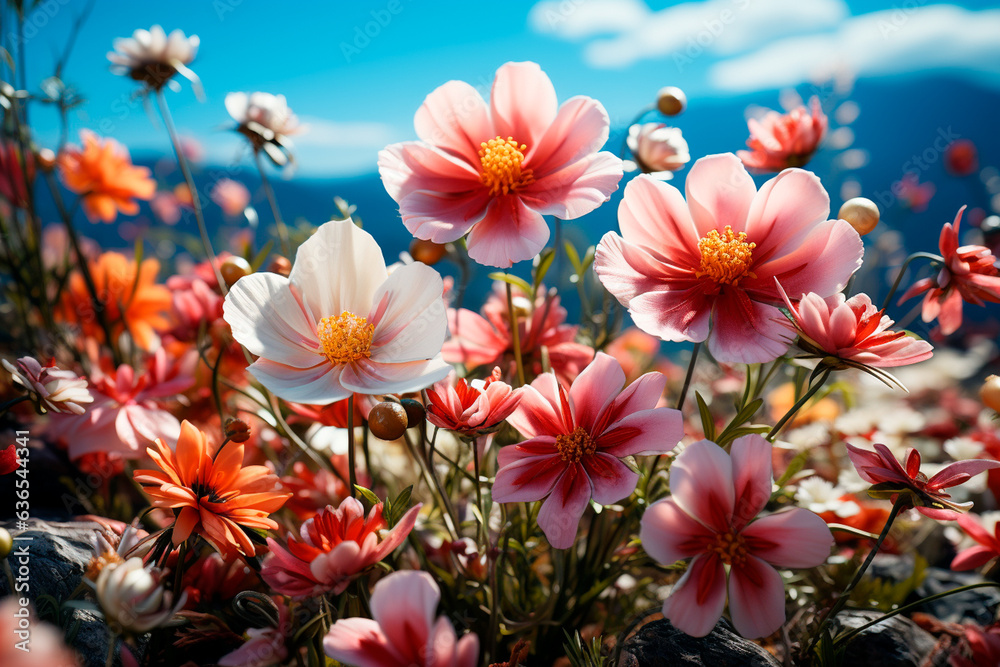 beautiful flowers on the mountain beautiful flowers on the mountain