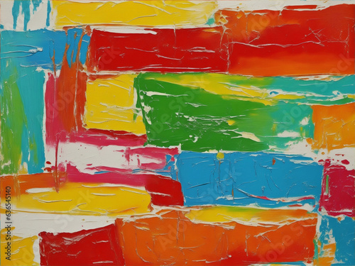 pallet knife paint on canvas