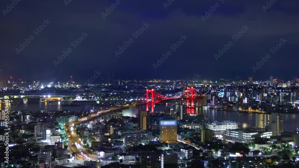 高塔山展望台から見る北九州小倉の景色 高塔山展望台から見る北九州小倉の景色