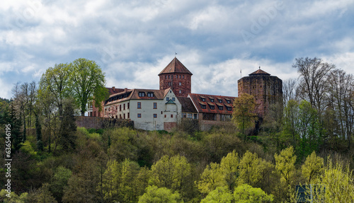 Burg Rieneck in der Stadt Rieneck im Sinntal, Landkreis Main-Spessart, Unterfranken, Franken, Bayern, Deutschland