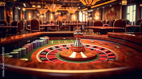 casino roulette table, Generative AI