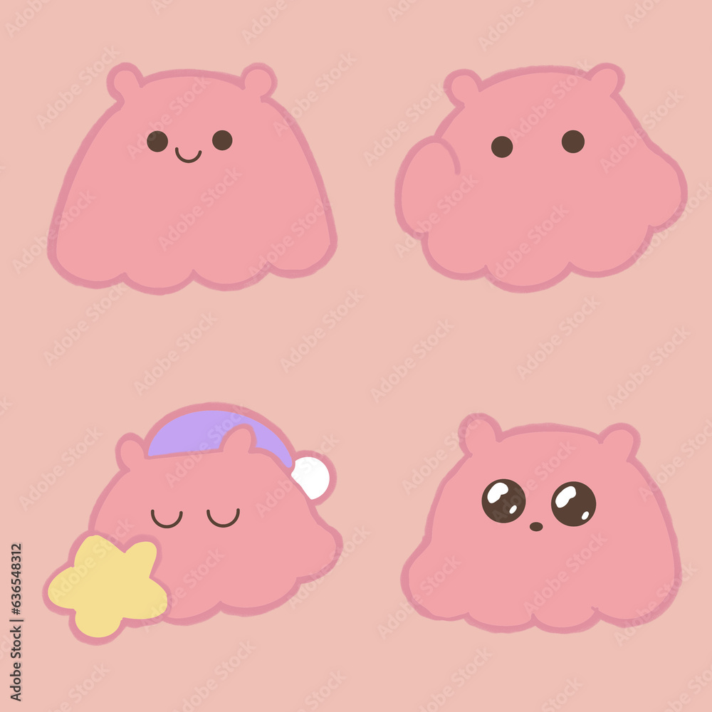 hand drawn illustration of a set of icons