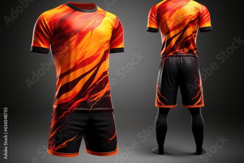 football uniform design mockup photo
