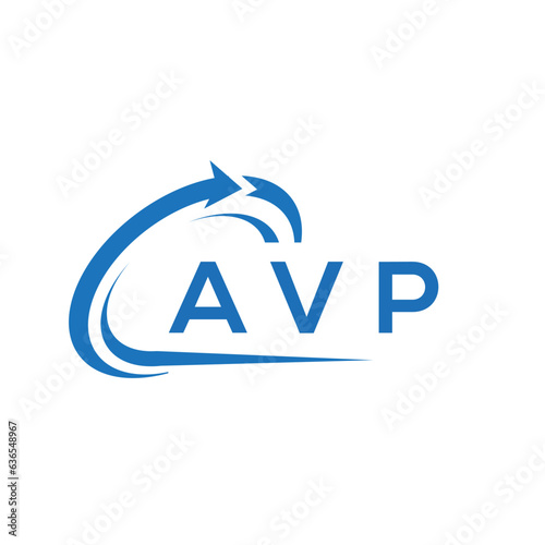 AVP letter logo design on white background. AVP creative initials letter logo concept. AVP letter design.
 photo