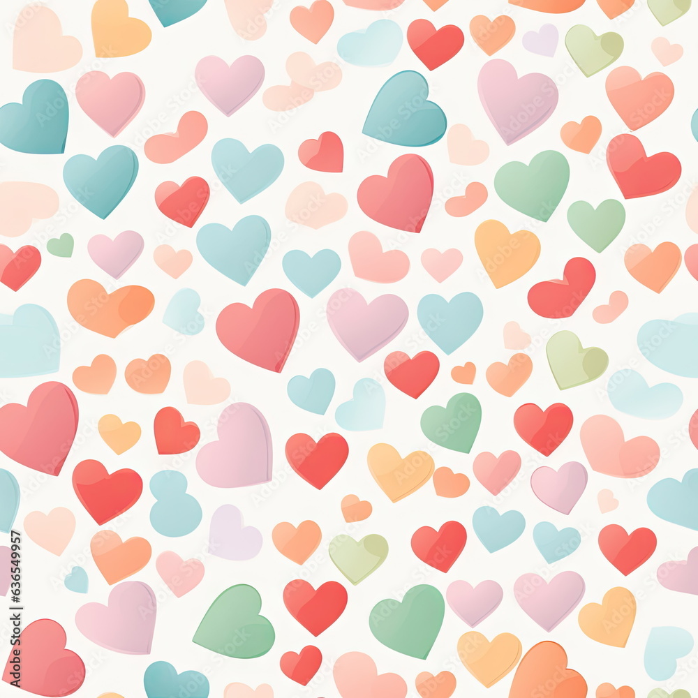 Seamless Pattern of heart shape Seamless Pattern of heart shape