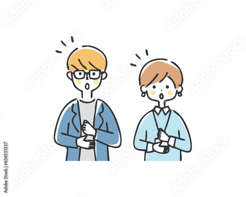 納得するビジネスパーソンのイラスト
