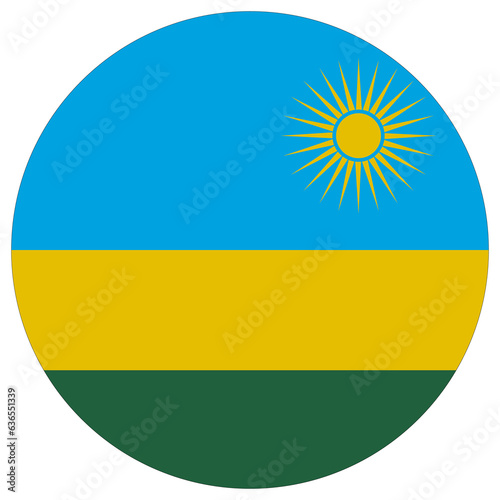 Free Download Rwanda flag circle shape. Flag of Rwanda round shape  - GFXLoad