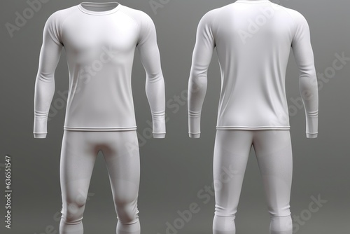 blank white football jersey design mockup photo