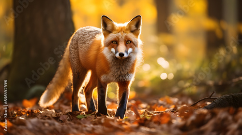 Red fox in deep Jungle