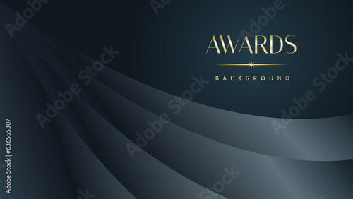 Awarding the nomination ceremony luxury black wavy background. Wedding entertainment night. Elegant luxury shine modern template certificate.