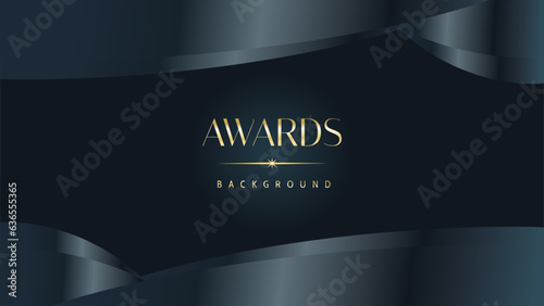 Awarding the nomination ceremony luxury black wavy background. Wedding entertainment night. Elegant luxury shine modern template certificate.