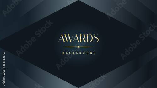 Awarding the nomination ceremony luxury black wavy background. Wedding entertainment night. Elegant luxury shine modern template certificate.