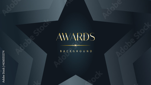Awarding the nomination ceremony luxury black wavy background. Wedding entertainment night. Elegant luxury shine modern template certificate.