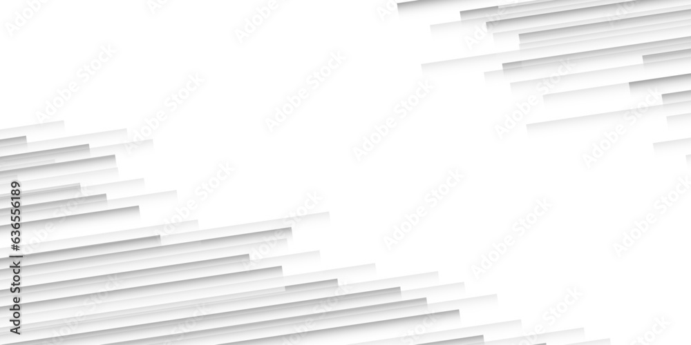Abstract geometric modern design white and gray gradient background diagonal line pattern White grey abstract presentation background with lights.