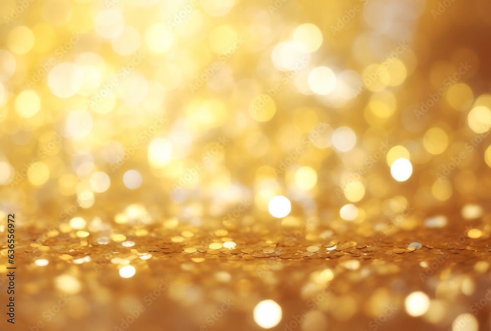 Golden Glittering Bokeh Background Golden Glittering Bokeh Background