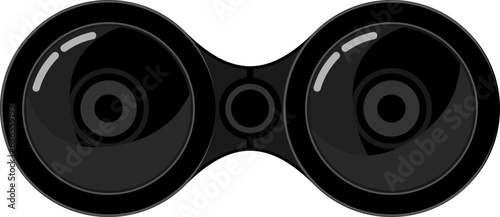 쌍안경 망원경 벡터 일러스트