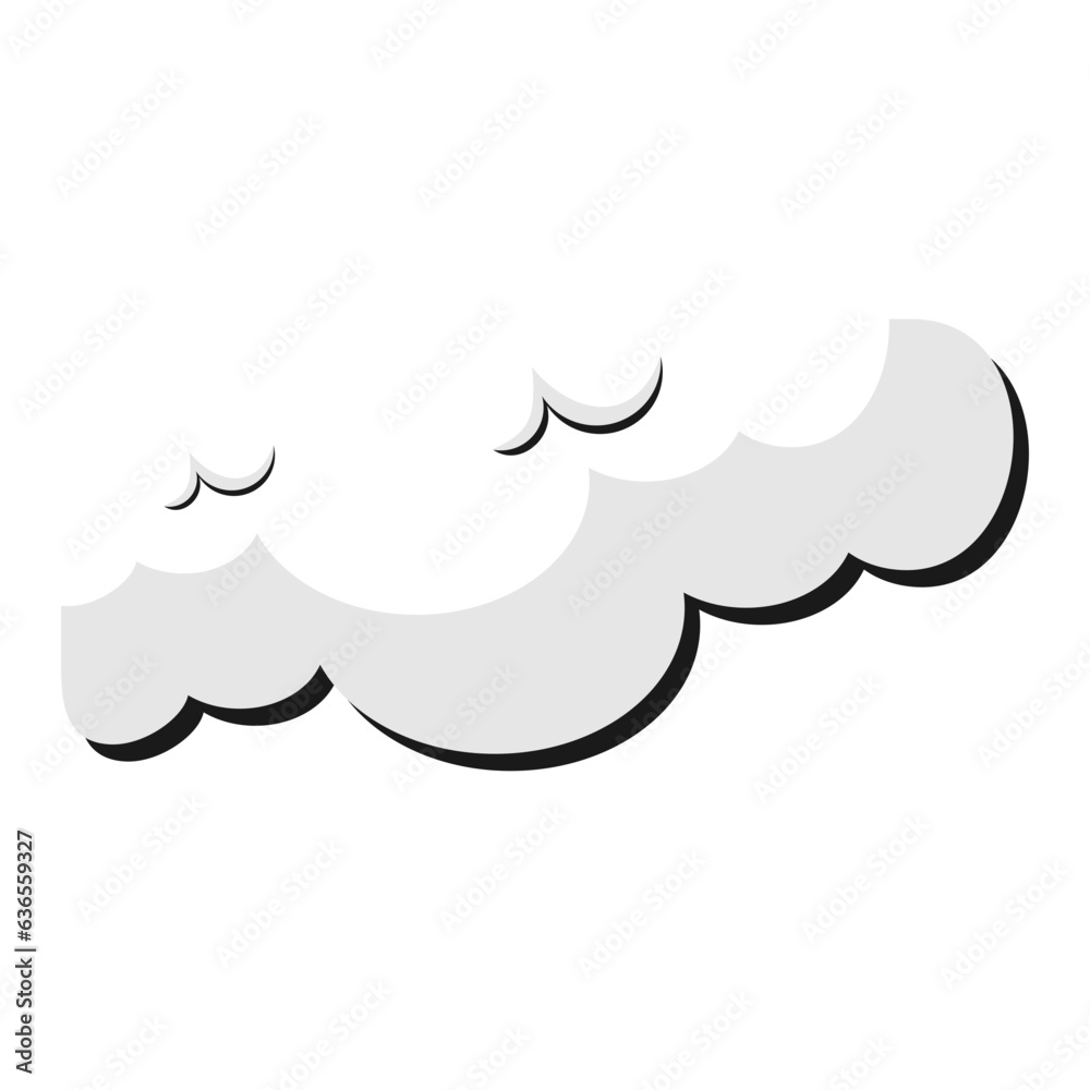 Obraz premium Cartoon Cloud Corner
