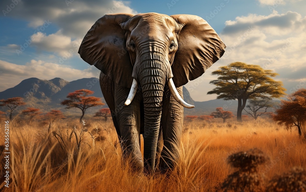 African Elephant. AI