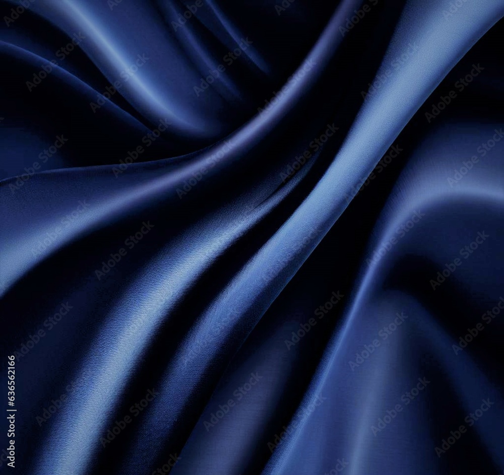 Fototapeta premium Blue satin background