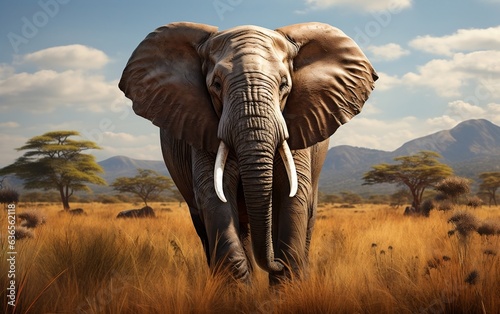 African Elephant. AI