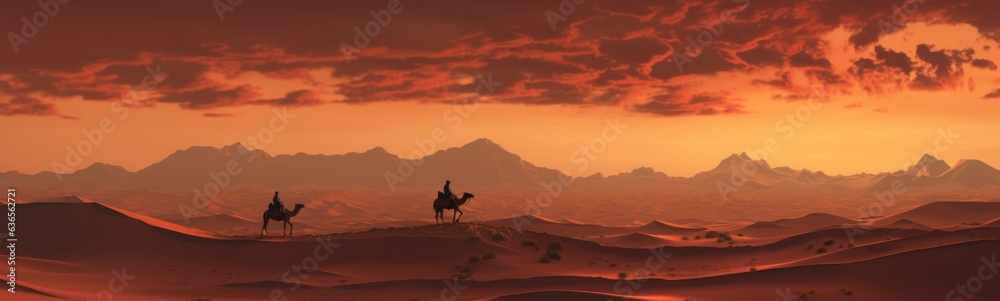Desert landscapes banner