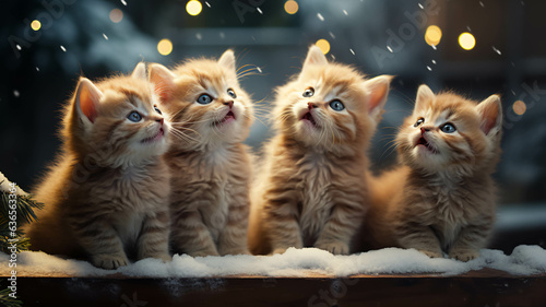 Kittens on Christmas