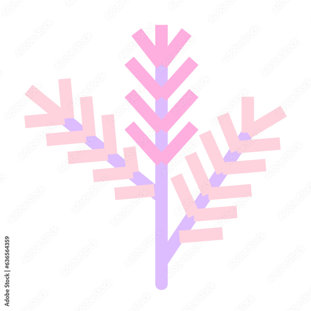 pink pastel pine leaves flat icon pink pastel pine leaves flat icon