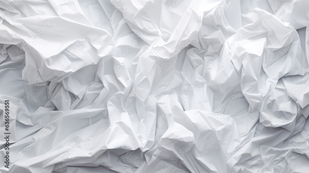 White paper with crumpled effect White paper with crumpled effect