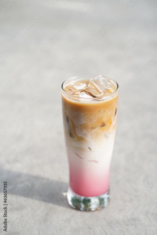 coffee with ice coffee with ice