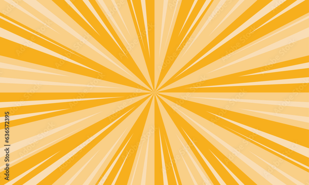 Fototapeta premium Vector abstract yellow comic background