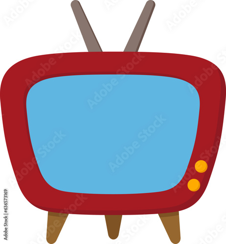 かわいいレトロなテレビ