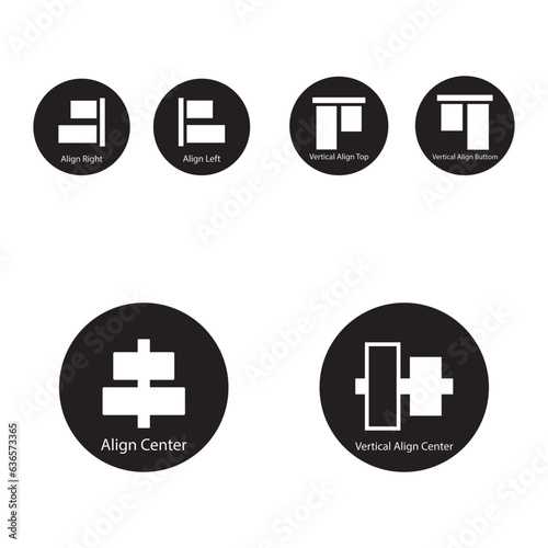 align icon vector