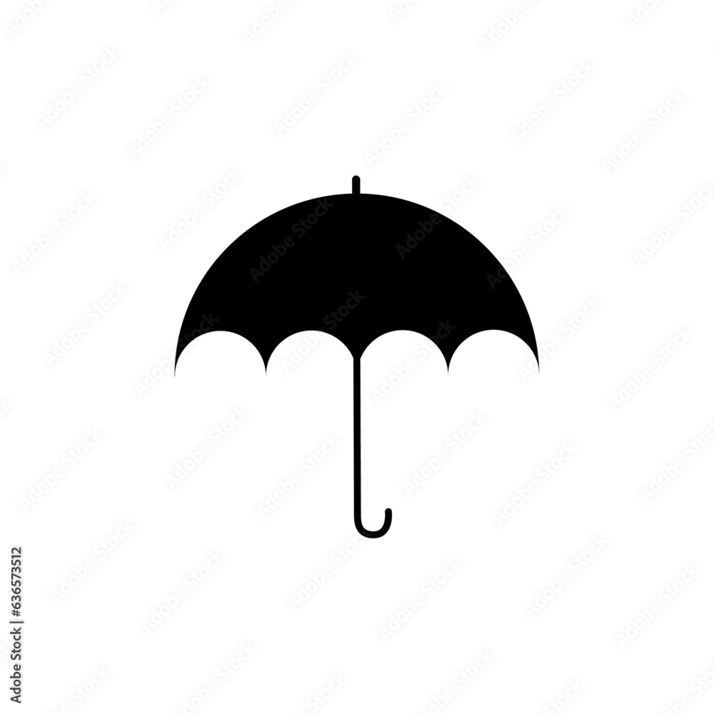 Vector umbrella icon on a white background Vector umbrella icon on a white background