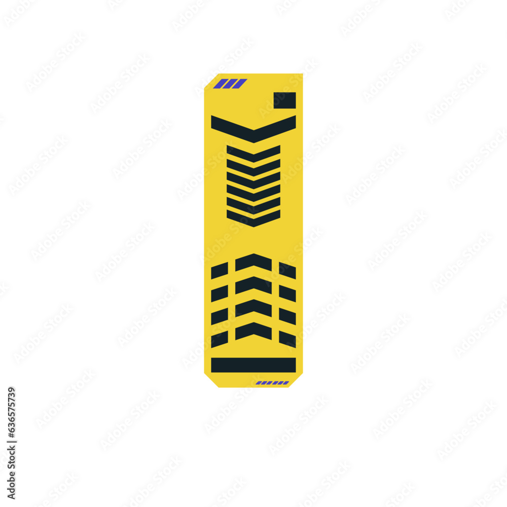 Cyberpunk decal. Vector sticker, label in futuristic style. Sci fi signs, symbols. Cyberpunk decal. Vector sticker, label in futuristic style. Sci fi signs, symbols.