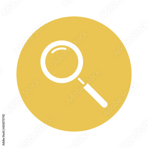 magnifier sign symbol vector glyph color icon