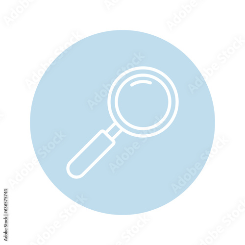magnifier sign symbol vector glyph color icon